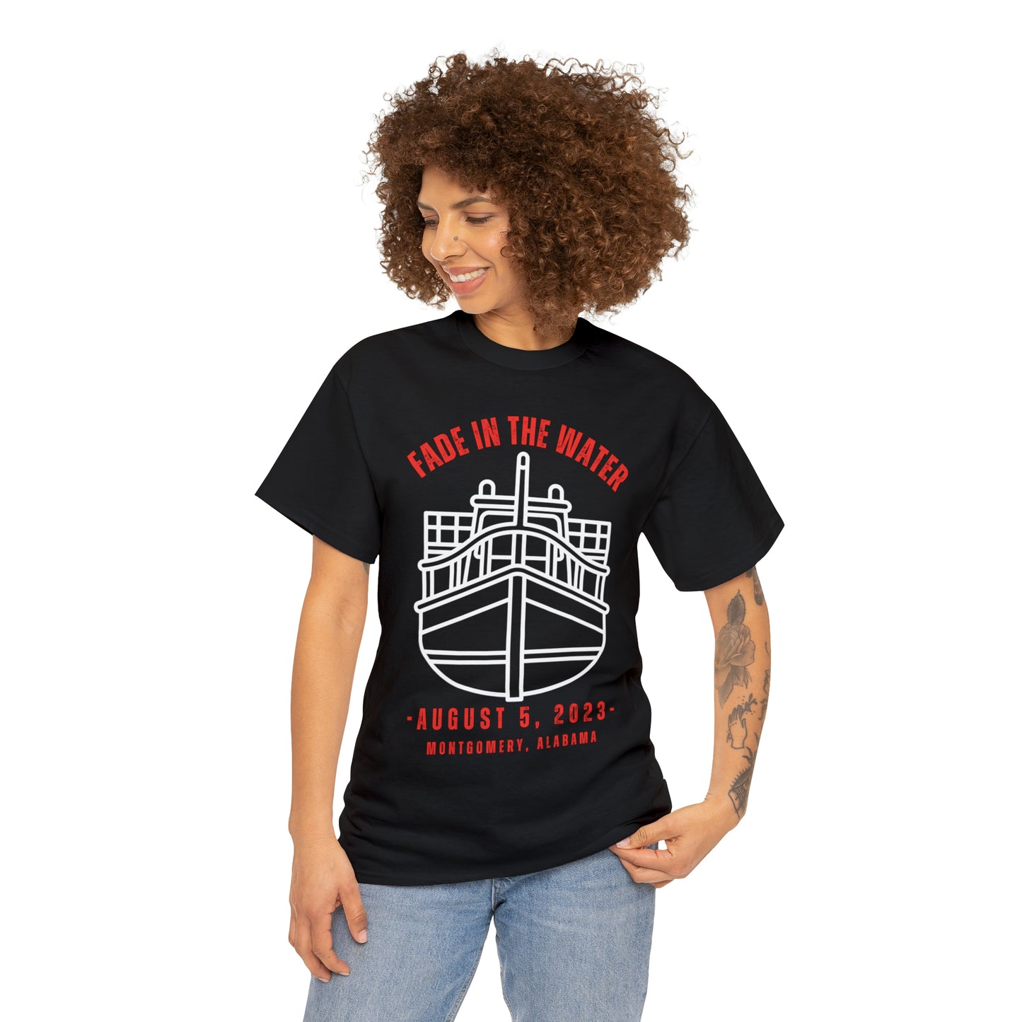 Fade in The Water Tee Shirt | Thors Chair Montgomery Alabama Boat T-Shirt