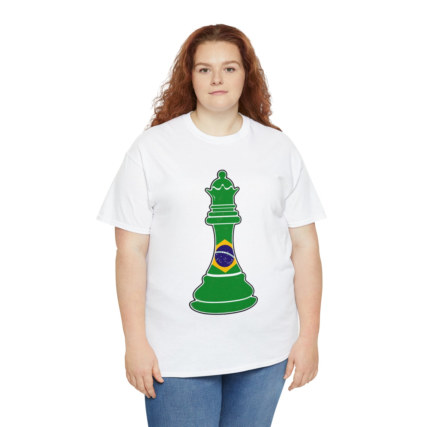 Brazillian Queen Flag Chess Piece Brazil T-Shirt | Unisex Tee Shirt