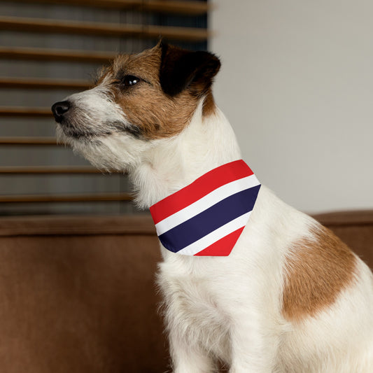 Thailand Pet Bandana Collar | Thai Flag Dog Cat Animal