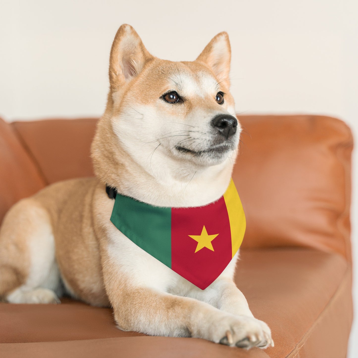 Cameroon Pet Bandana Collar | Cameroonian flag Dog Cat Animal