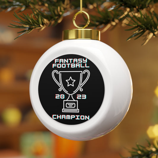 2023 Fantasy Football Champion Fantasy Champ Christmas Tree Ball Ornament