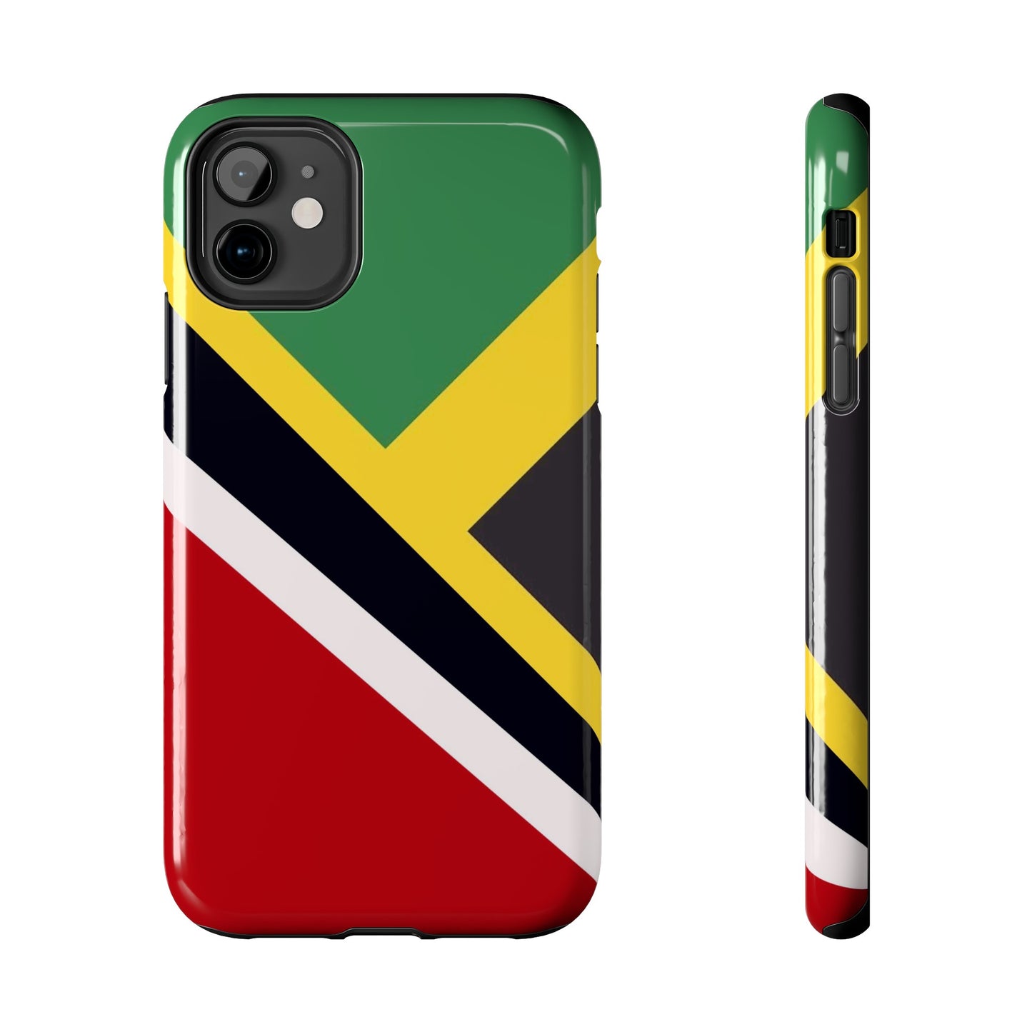 Jamaica Trinidad Flag Jamaican Trini Tough Phone Cases