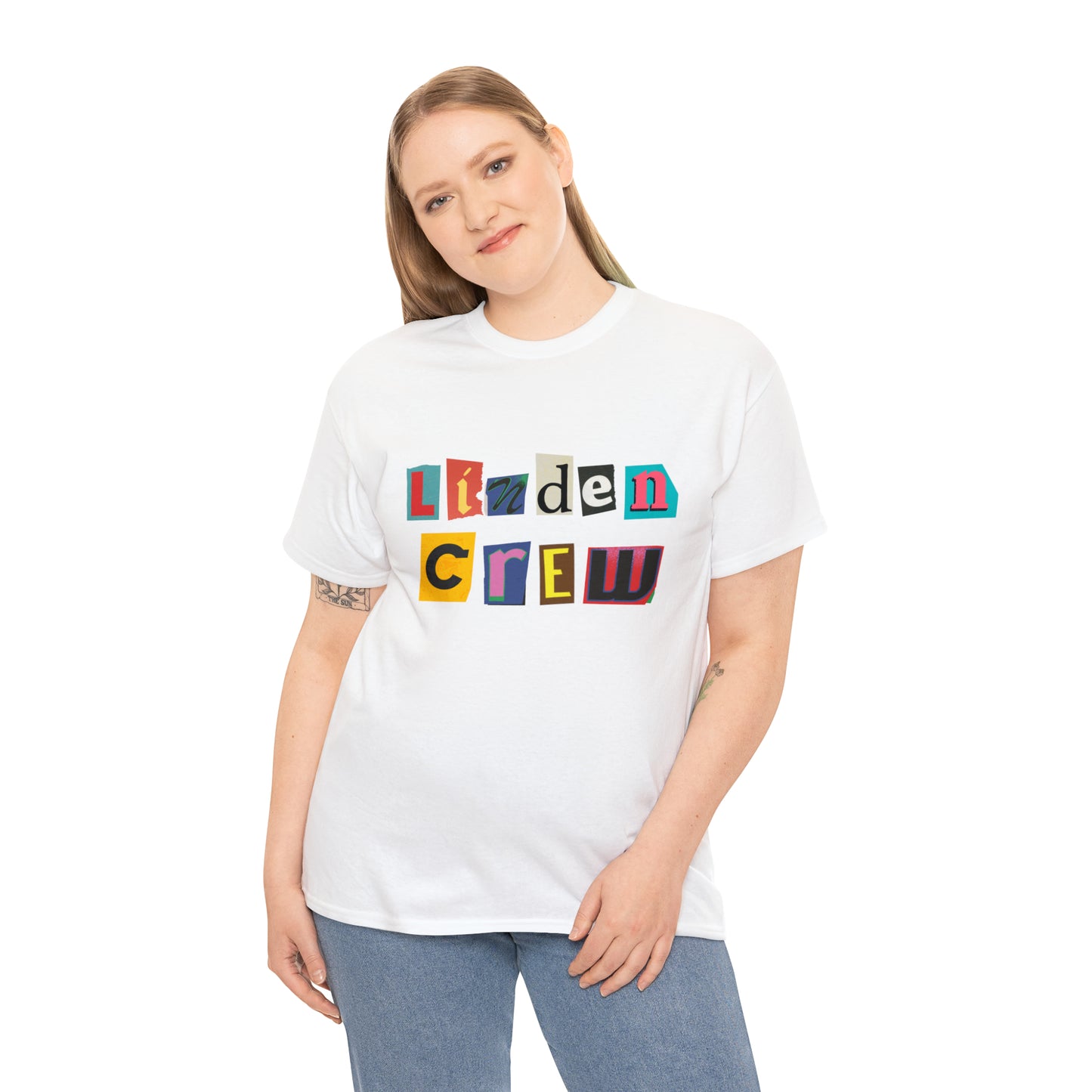 Linden Crew Magazine Letters Tee Shirt