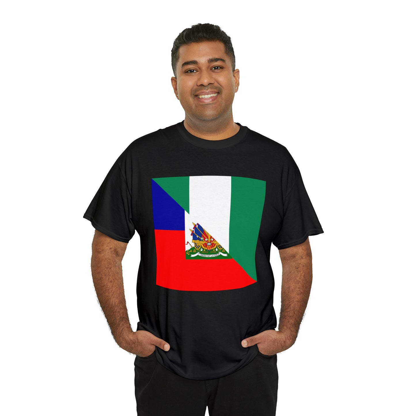 Haitian Nigerian Flag Half Haiti Nigeria T-Shirt | Unisex Tee Shirt