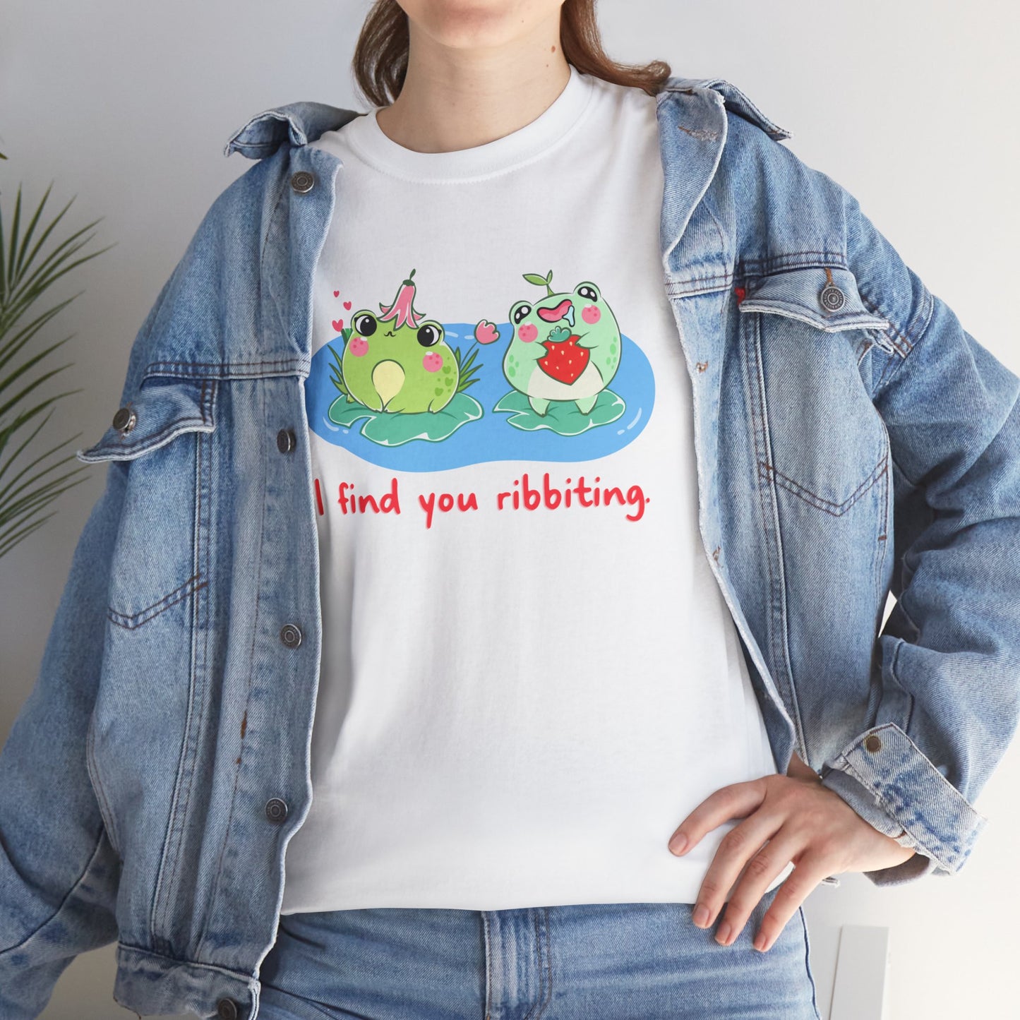 I Find You Ribbiting Frog Pun T-Shirt | Unisex Tee Shirt