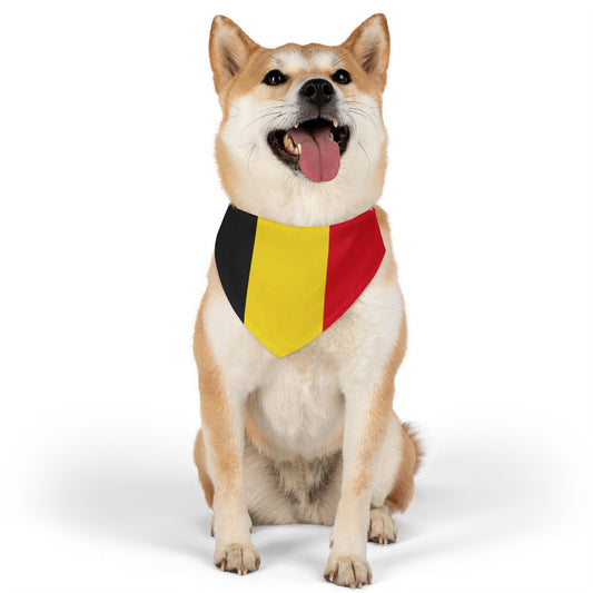 Belgium Pet Bandana Collar | Belgian Flag Dog Cat Animal