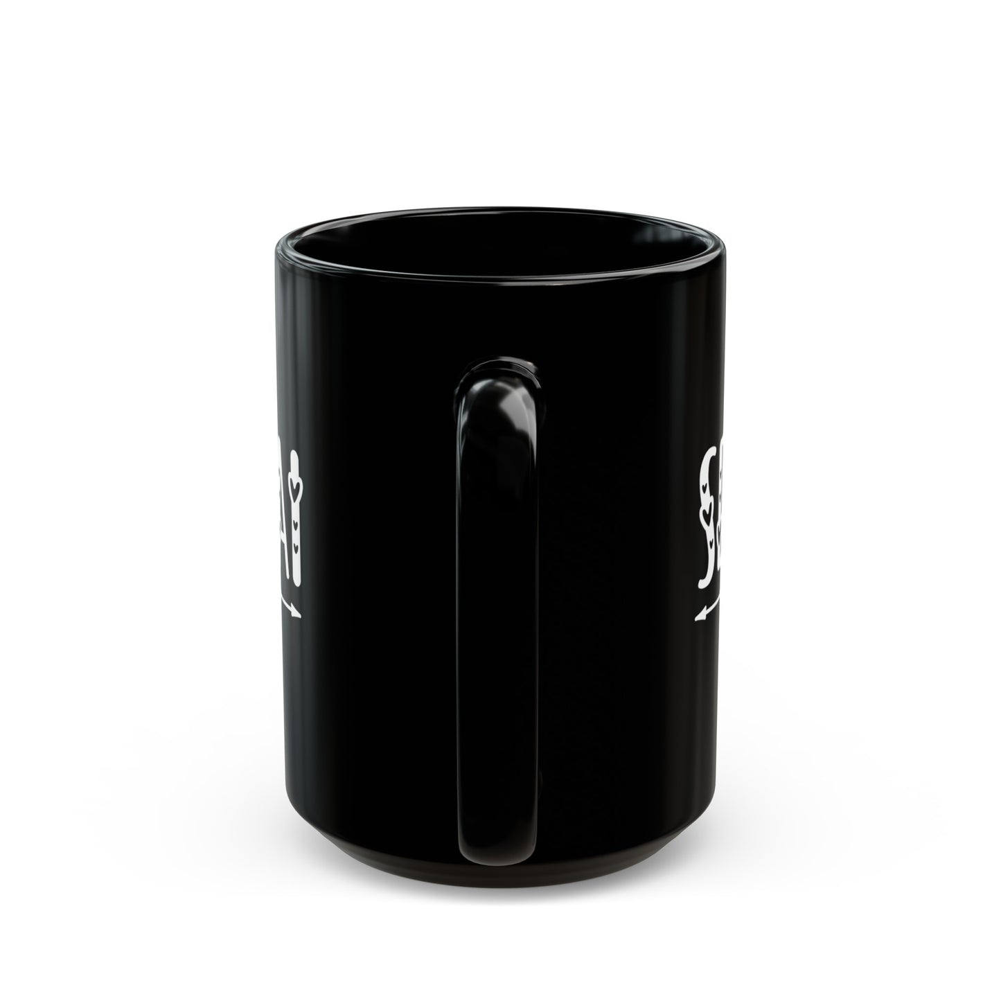 Senpai Hearts Anime Black Mug (11oz, 15oz)