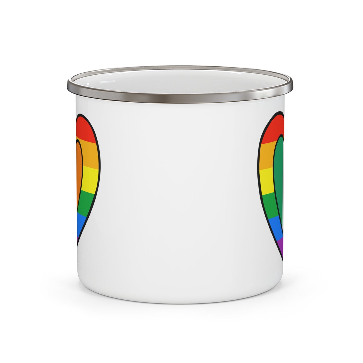 Irish Rainbow Flag Heart Ireland Pride Parade 12oz Enamel Mug