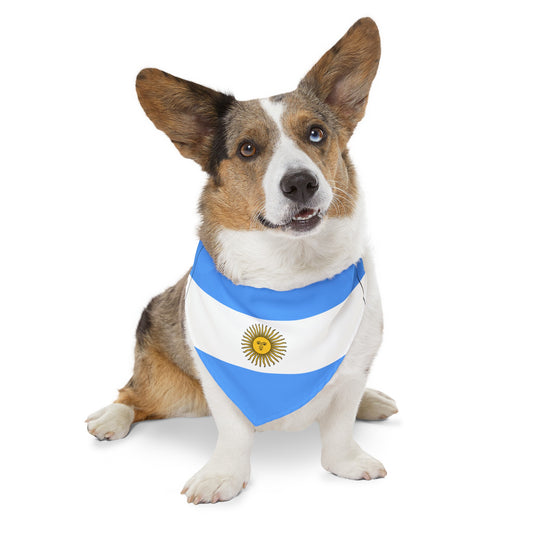 Argentina Flag Pet Bandana Collar Argentinian Dog Cat