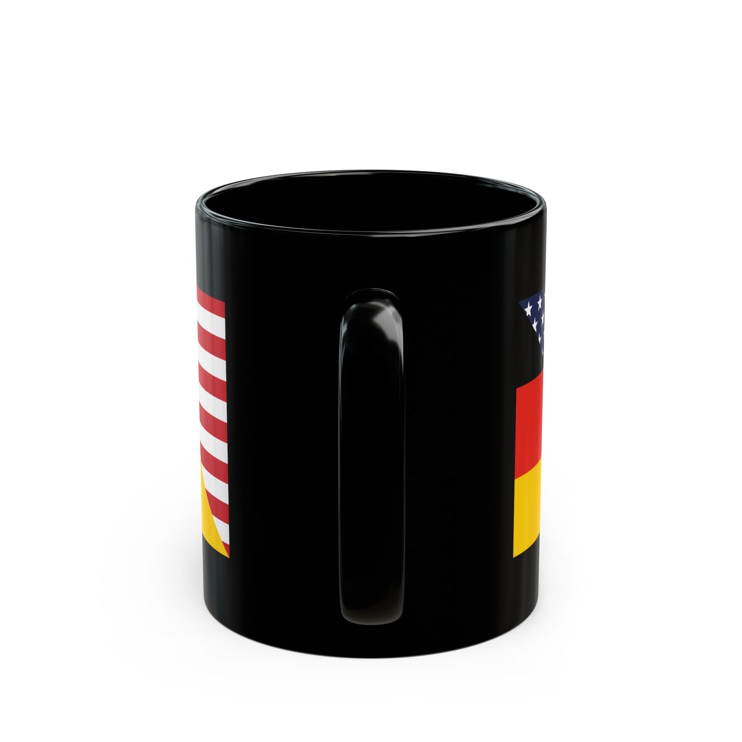 German American Flag Germany USA Black Mug (11oz, 15oz)