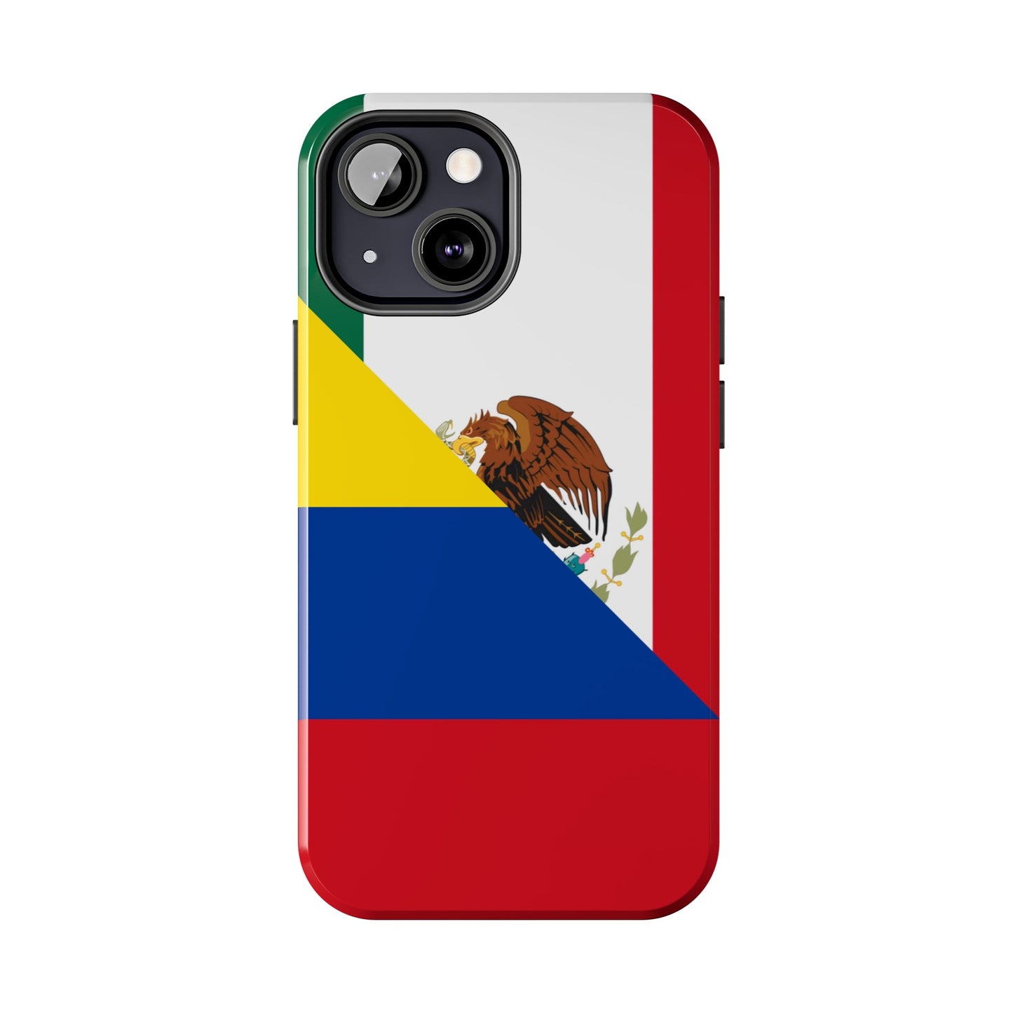 Mexican Colombian Flag Half Mexico Colombia Tough Phone Cases