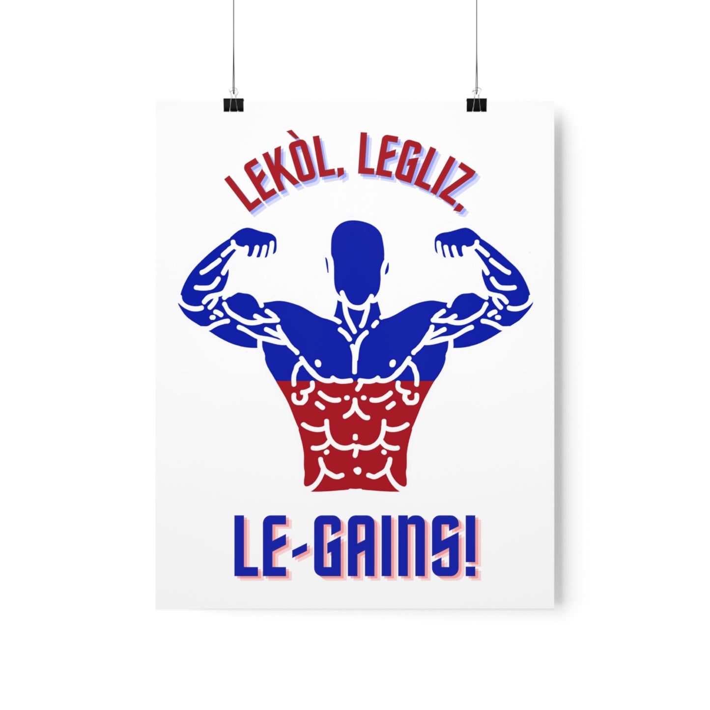 Lekol Legliz LeGainz Premium Matte Poster | Haitian Art