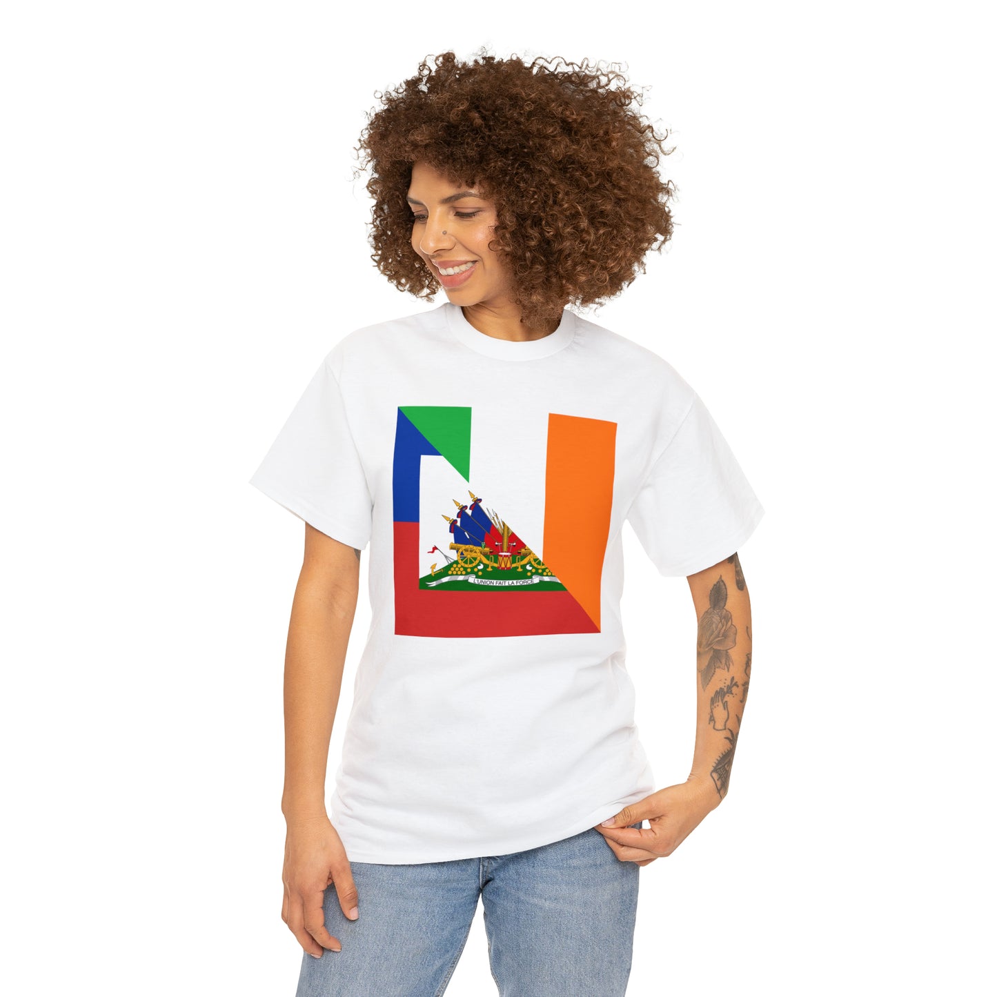 Haitian Irish Flag Half Haiti Ireland T-Shirt | Unisex Tee Shirt