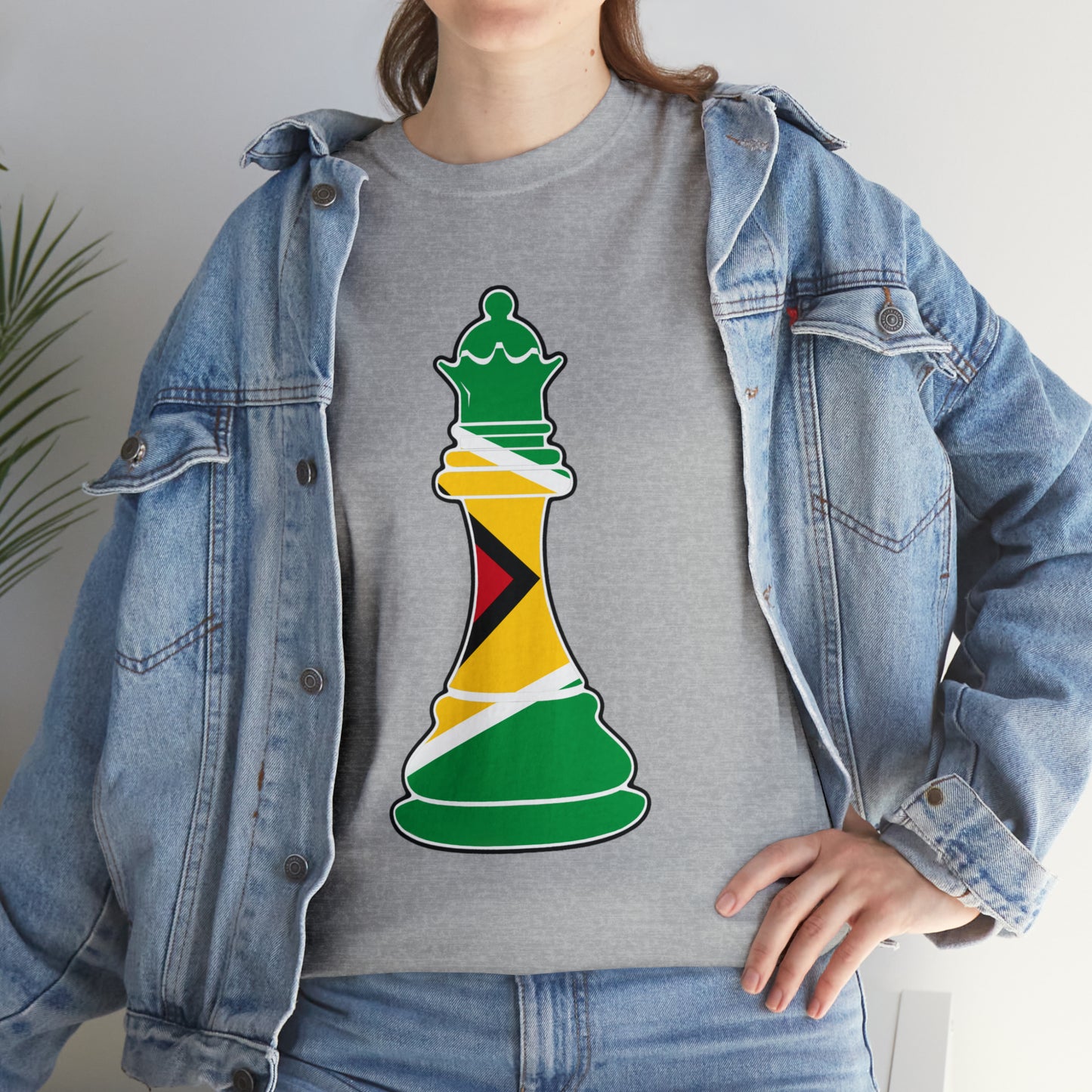 Guyanese Queen Flag Chess Piece Guyana T-Shirt | Unisex Tee Shirt