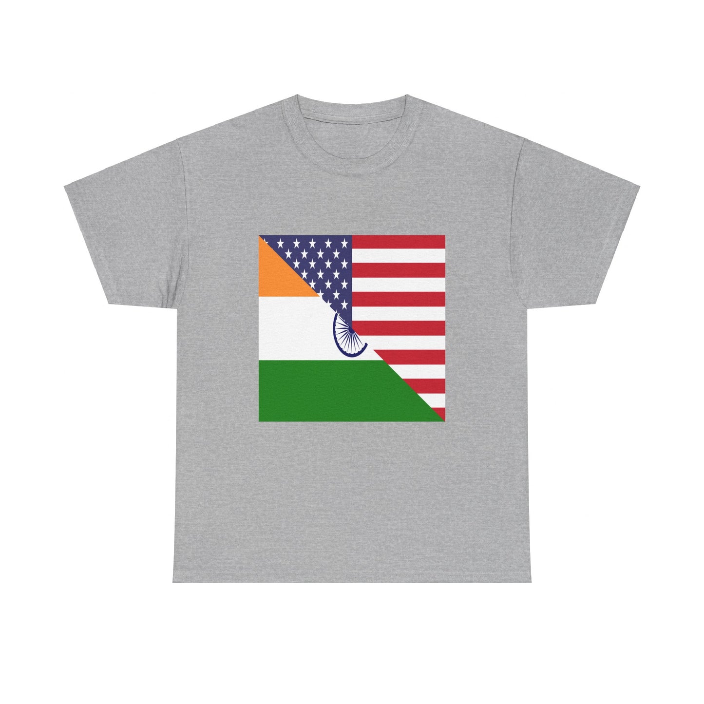 American Asian India Flag Tee Shirt | Unisex Indian USA TShirt