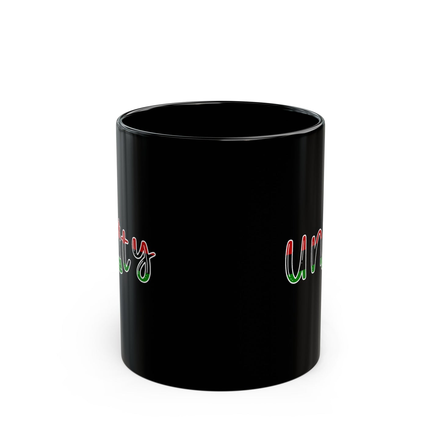 Black Queen Unity Pan African Flag Chess Piece Black Mug (11oz, 15oz)