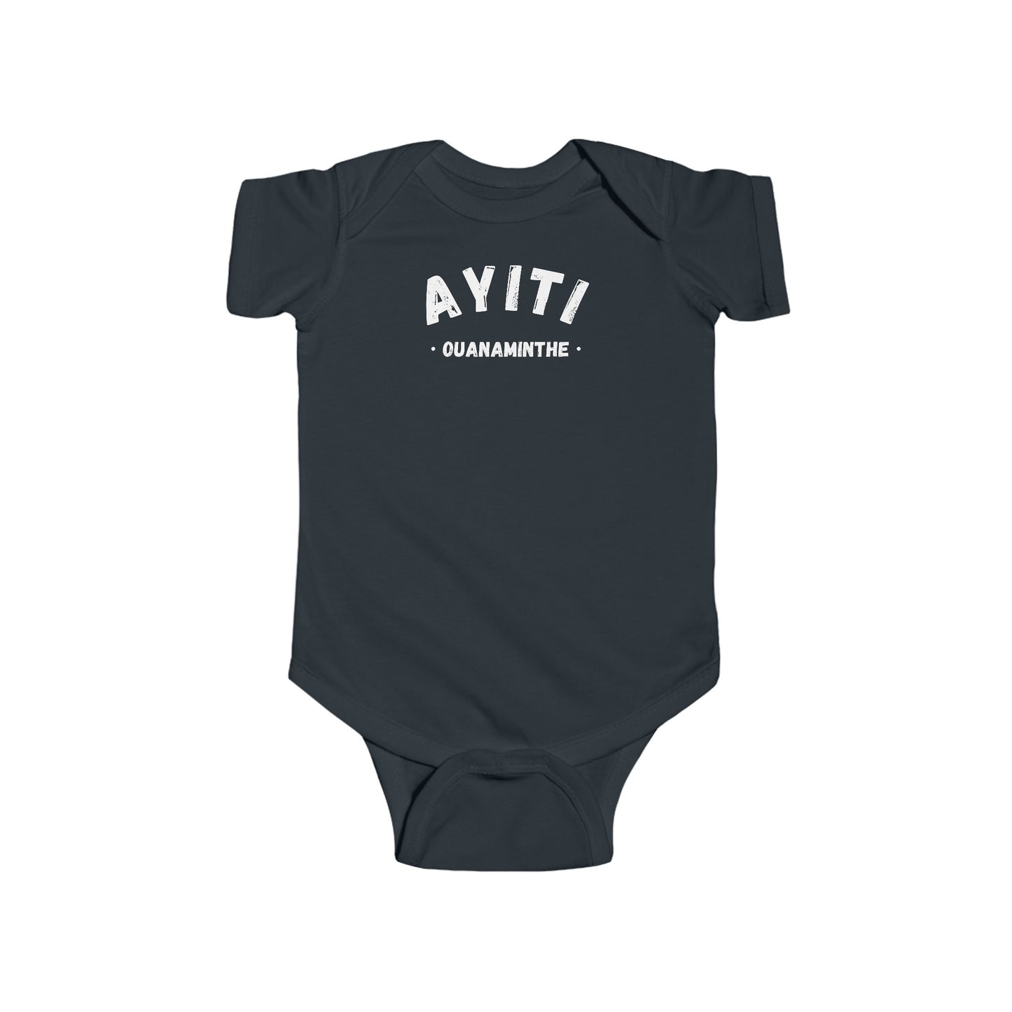 Ayiti Ouanaminthe Haiti District Haitian Towns Cities Baby Bodysuit | Newborn Boy Girl