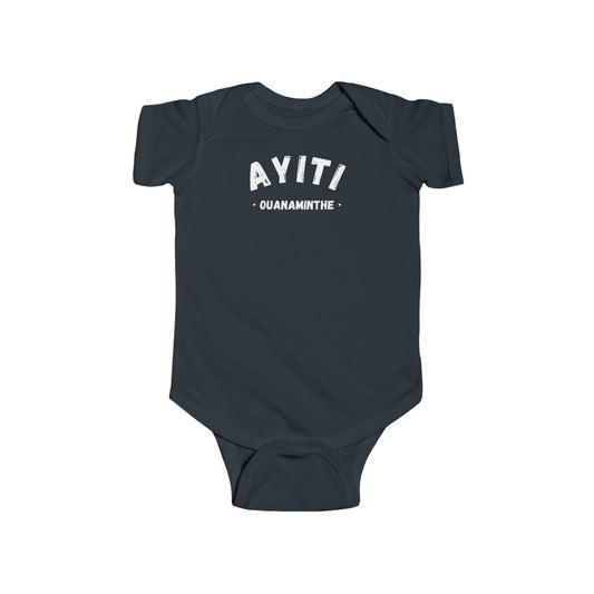 Ayiti Ouanaminthe Haiti District Haitian Towns Cities Baby Bodysuit | Newborn Boy Girl