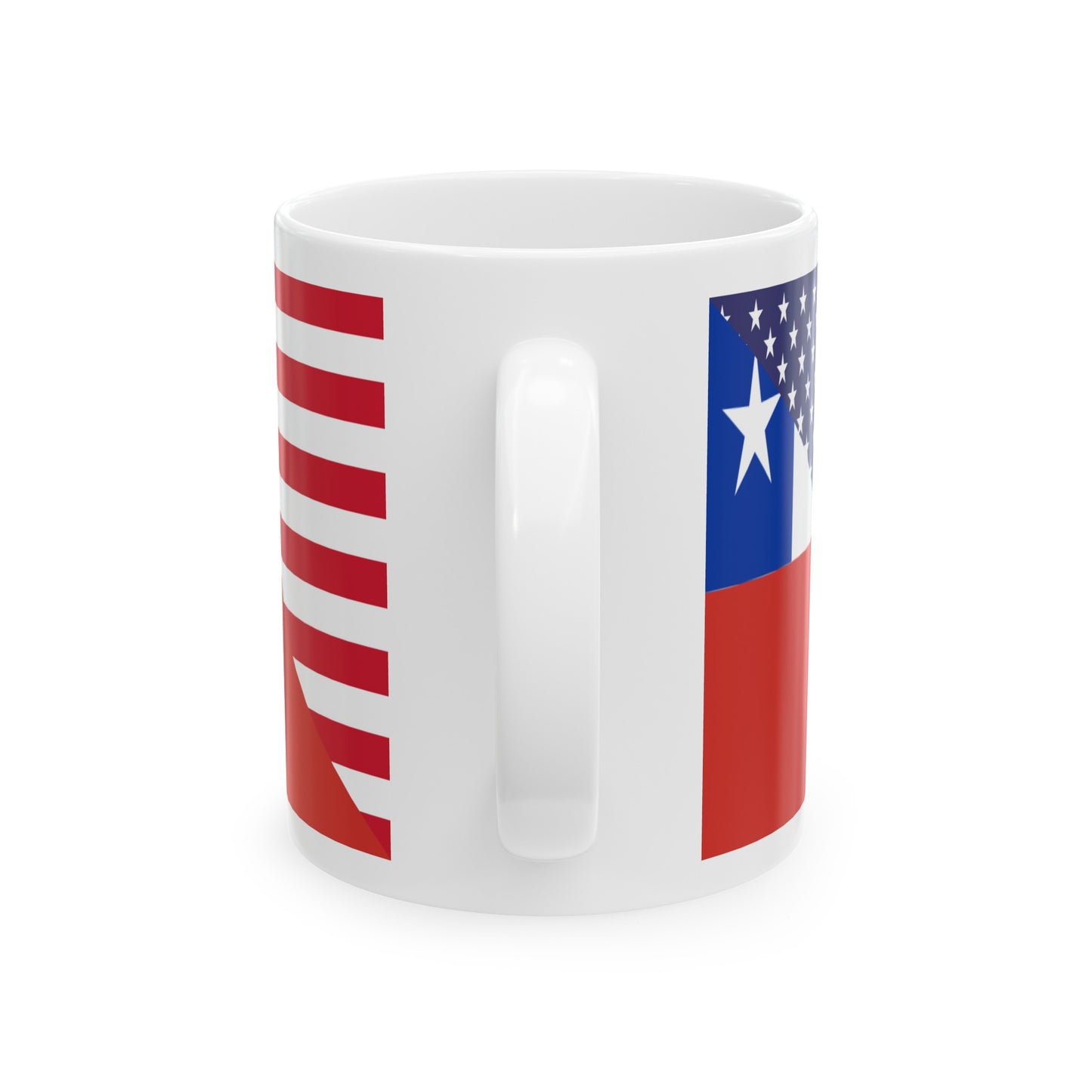 Chilean American Flag Chile USA Ceramic Mug 11oz, 15oz Cup