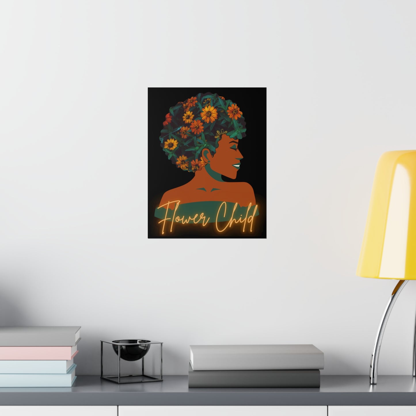 Flower Child |Earth Lady  Premium Matte Poster