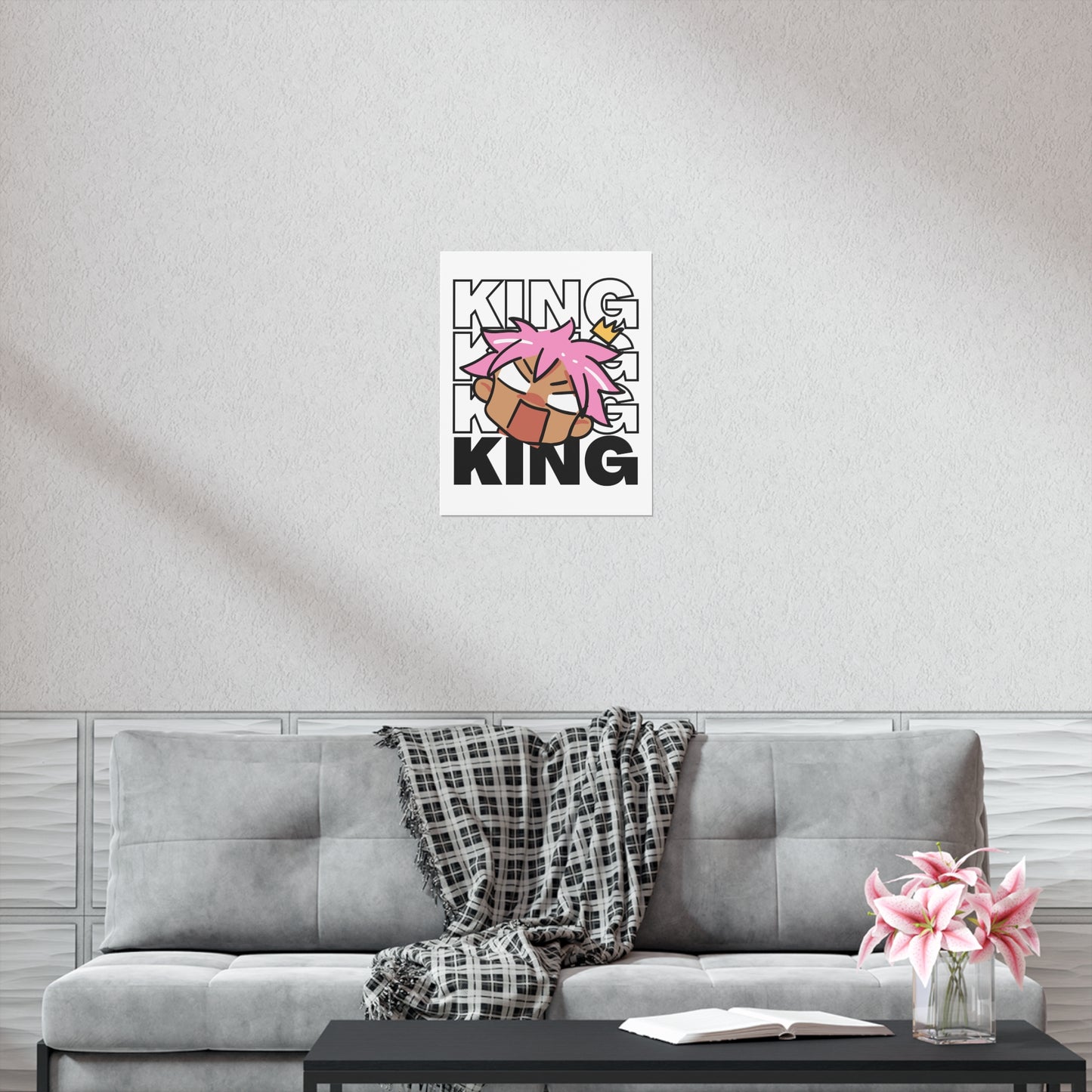 Anime King Royalty Crown Premium Matte Poster