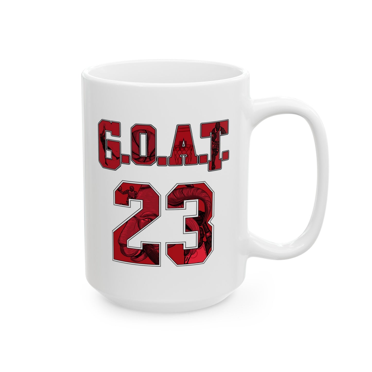 GOAT 23 | Chicago Basketball G.O.A.T. Ceramic Mug 11oz, 15oz Cup