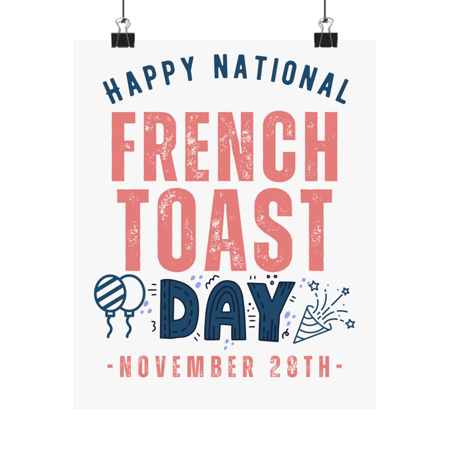 National French Toast Day November 28th Foodie Premium Matte Poster