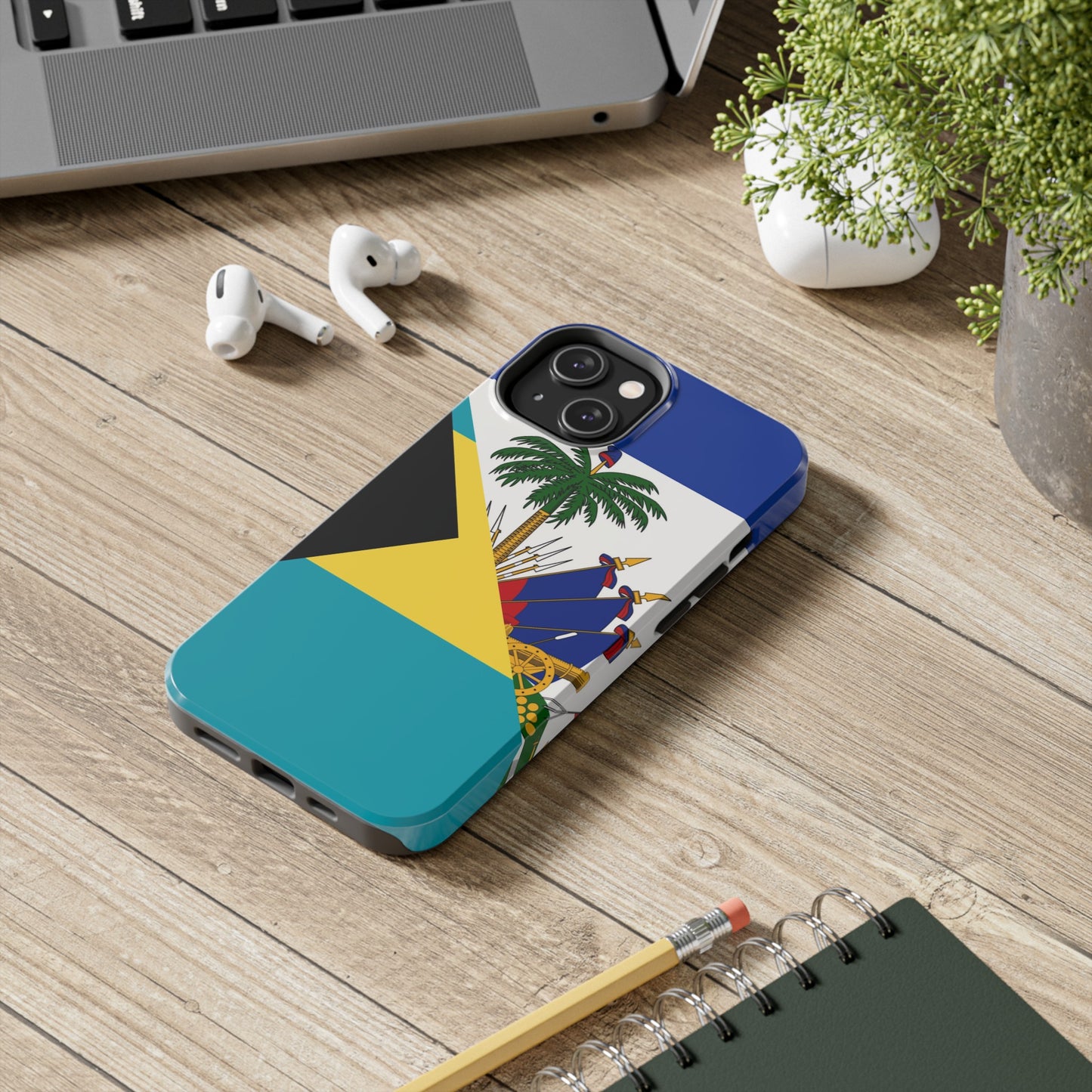 Bahamas Haiti Flag Bahamian Haitian Tough Phone Cases