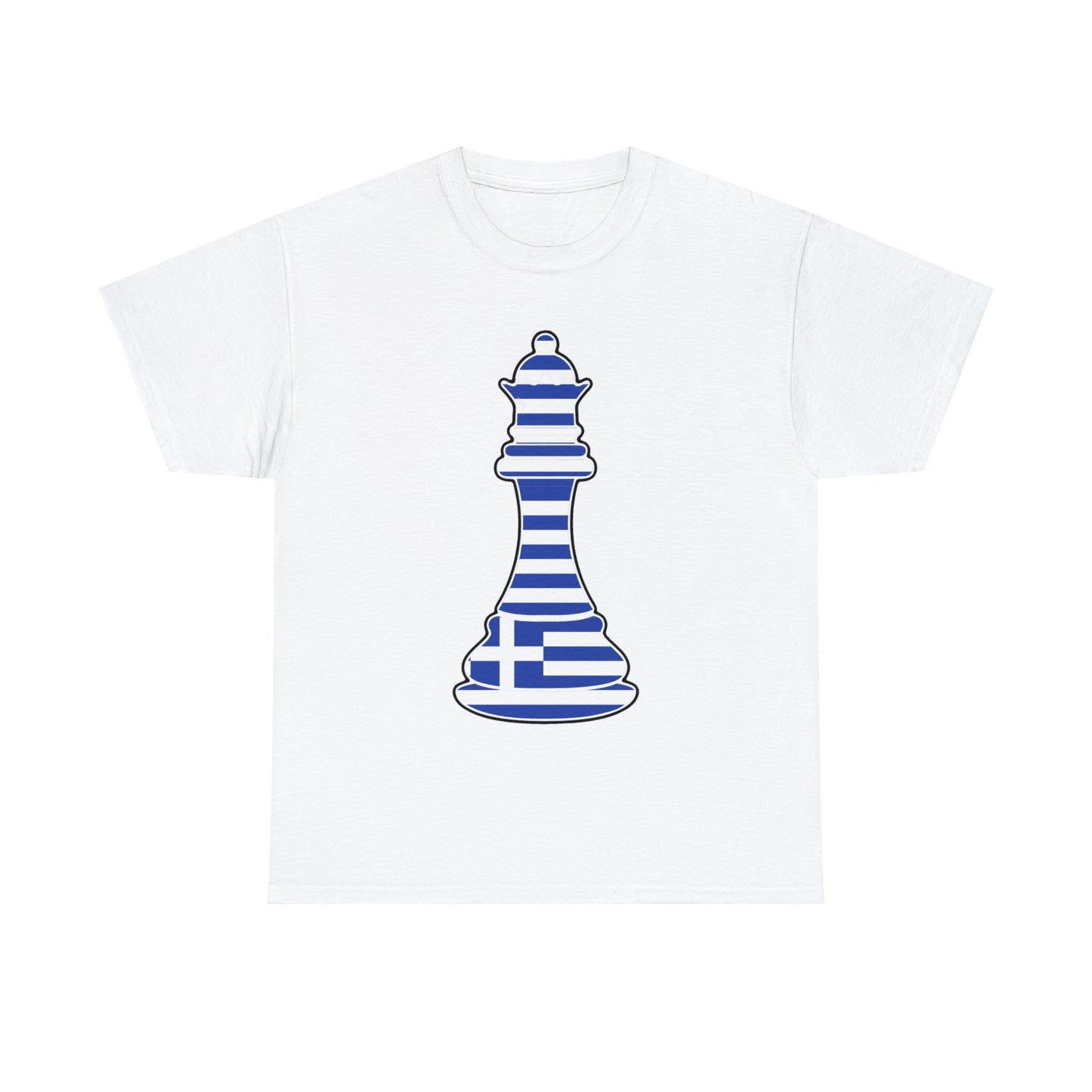 Greek Queen Flag Chess Piece Greece T-Shirt | Unisex Tee Shirt