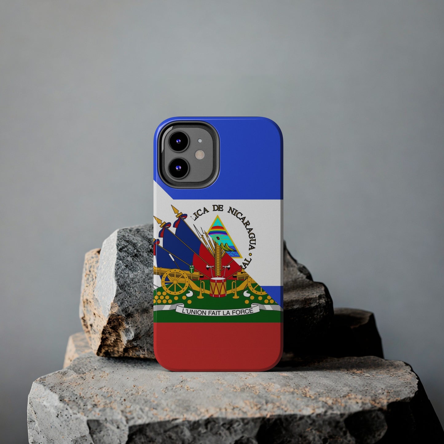 Haiti Nicaragua Flag Haitian Nicaraguan Tough Phone Cases