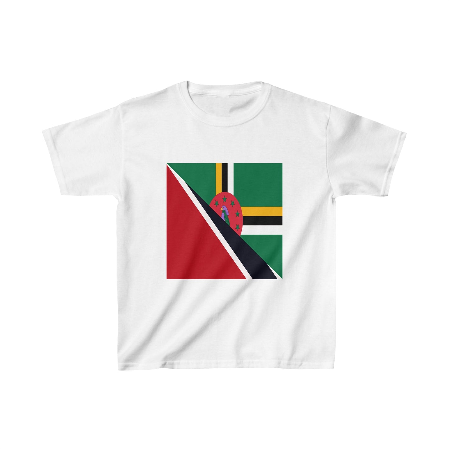 Kids Trinidad Dominica Flag Trini Tobago T-Shirt | Unisex Tee Shirt