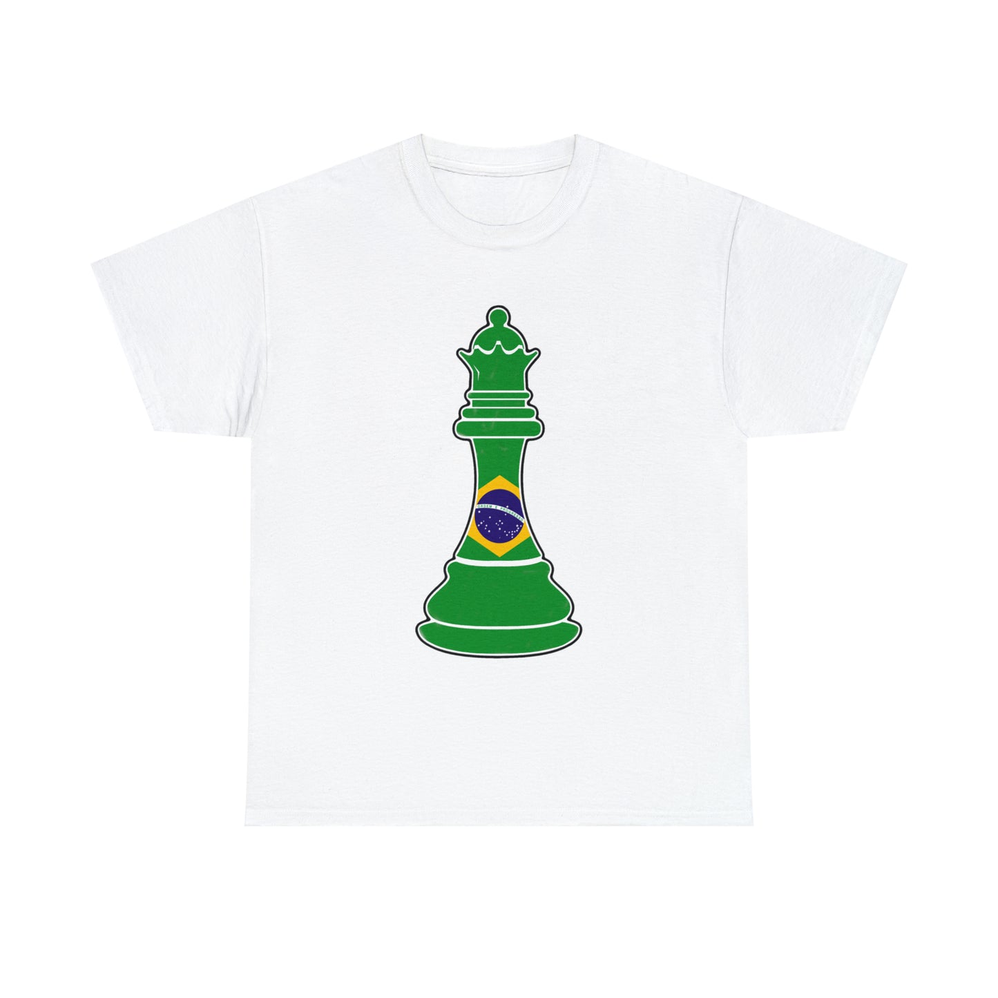 Brazillian Queen Flag Chess Piece Brazil T-Shirt | Unisex Tee Shirt