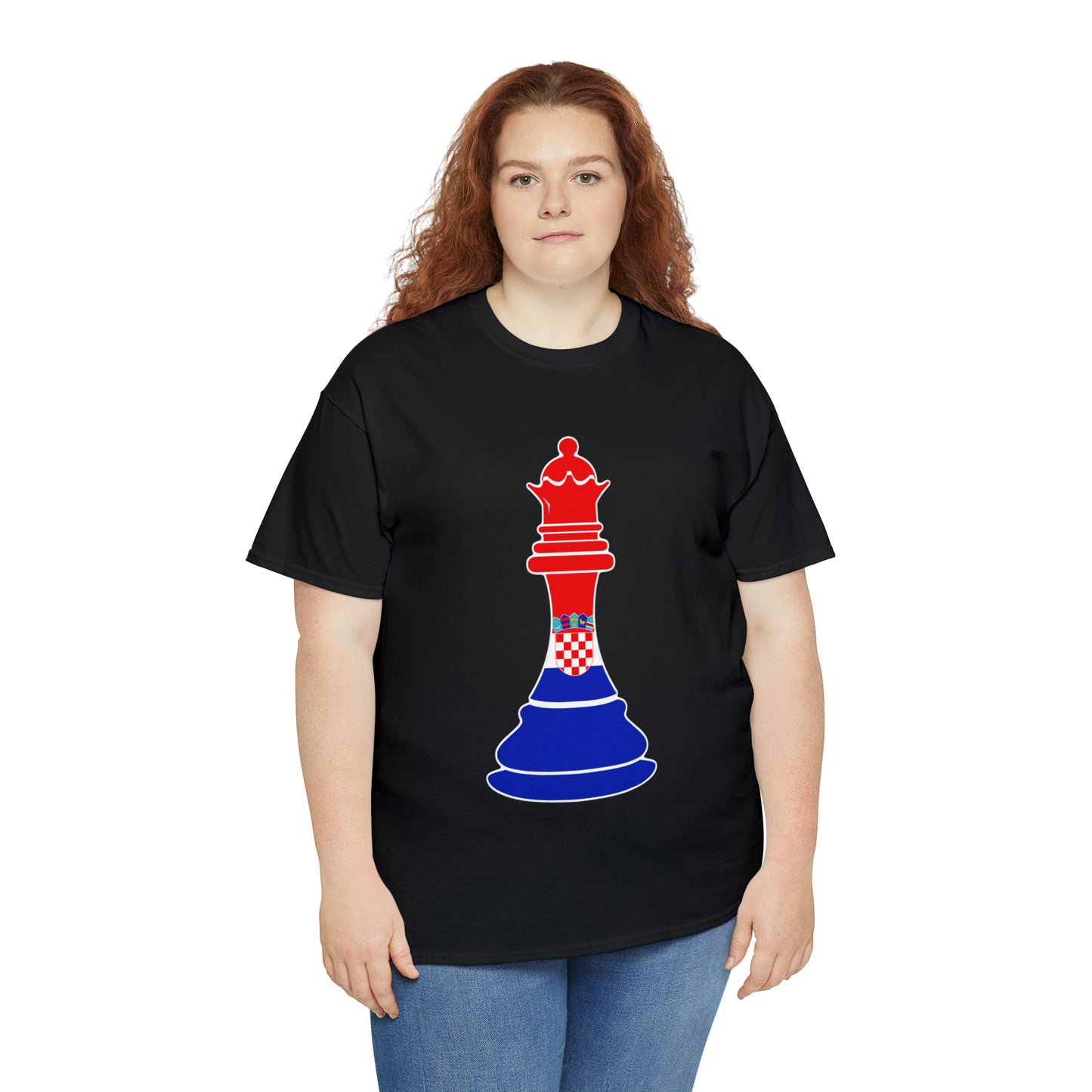 Croatian Queen Flag Chess Piece Croatia T-Shirt | Unisex Tee Shirt