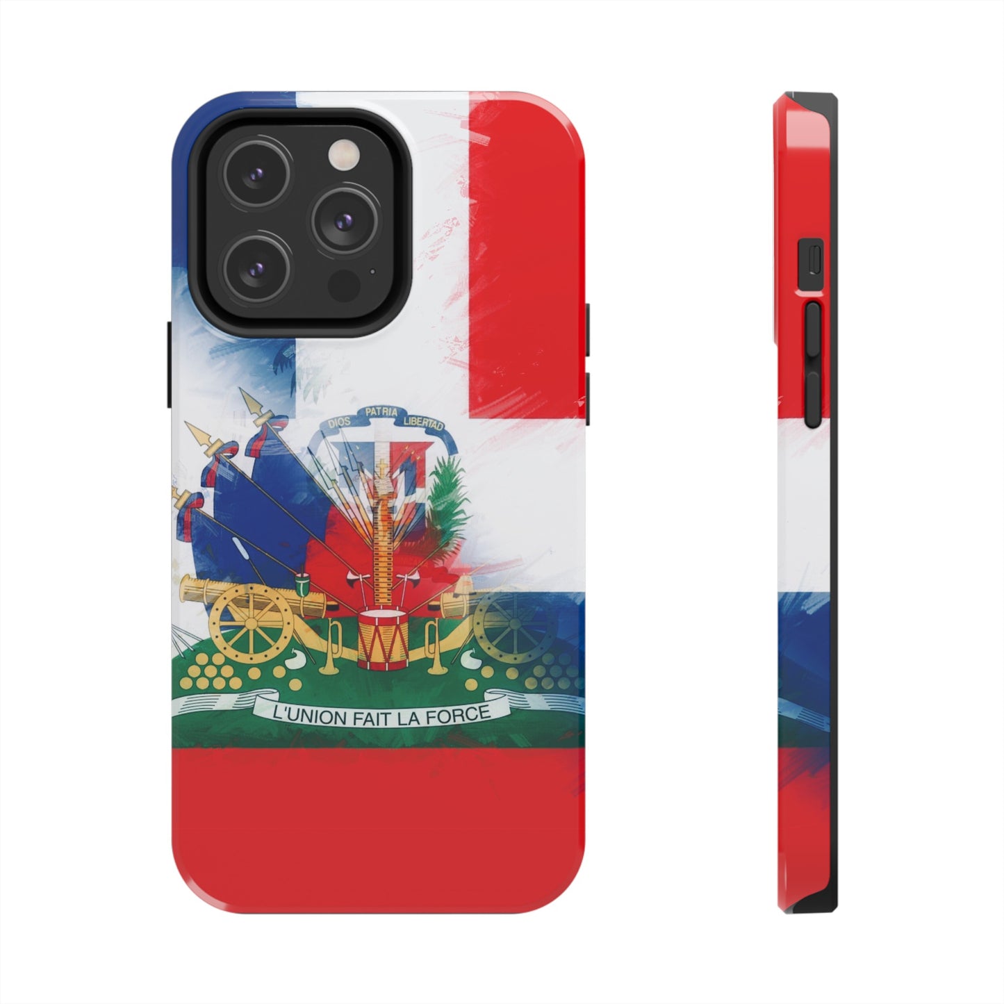 Haiti DR Flag Painted Haitian Dominican Tough Phone Cases