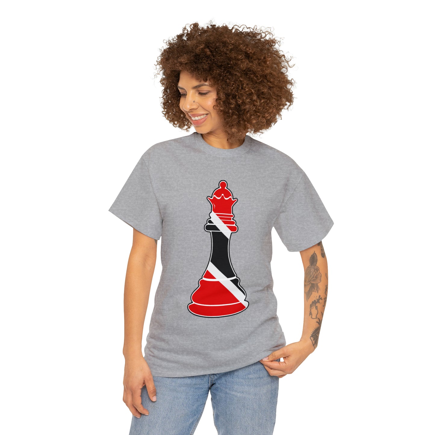 Trini Queen Trinidad and Tobago Flag Chess Piece T-Shirt | Unisex Tee Shirt