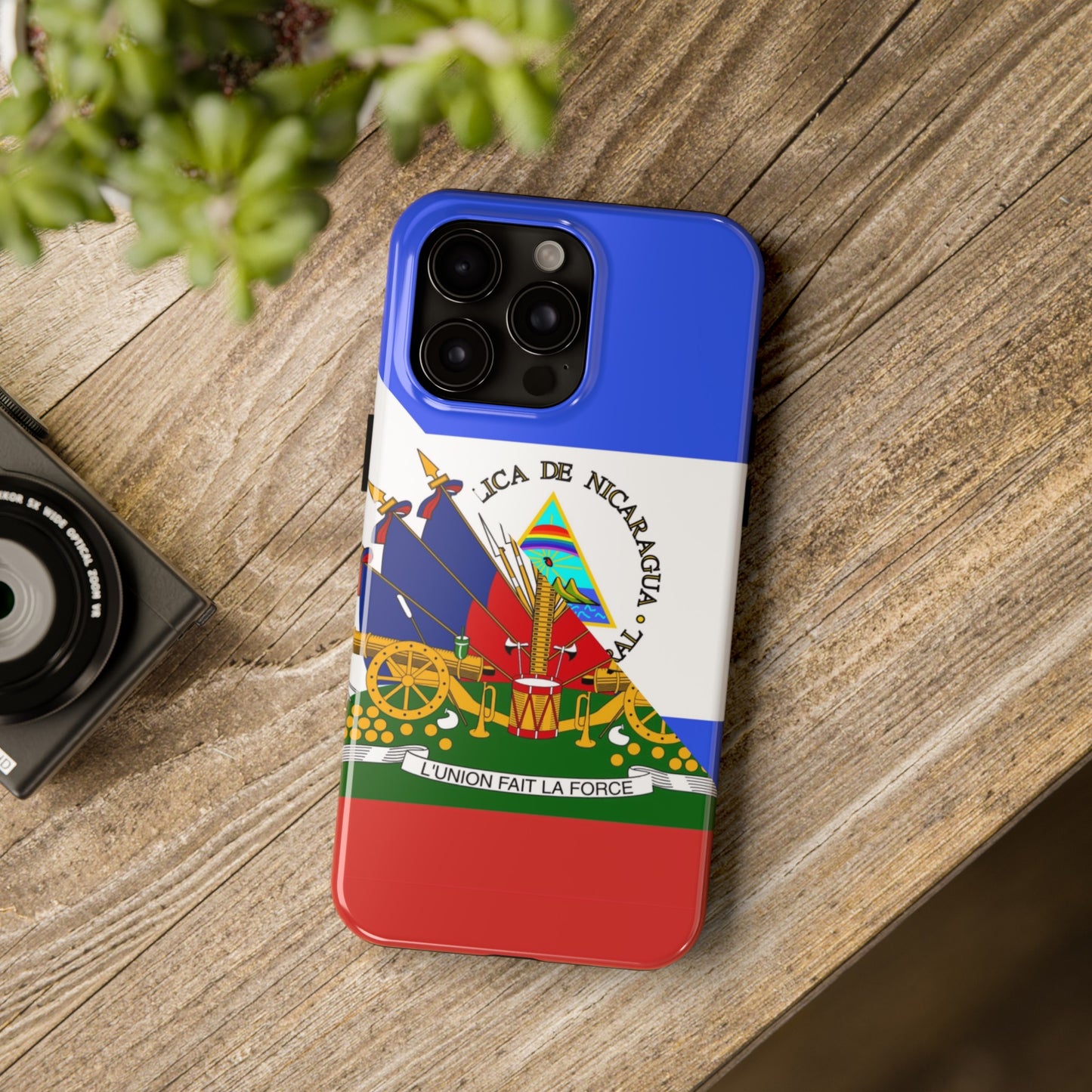 Haiti Nicaragua Flag Haitian Nicaraguan Tough Phone Cases