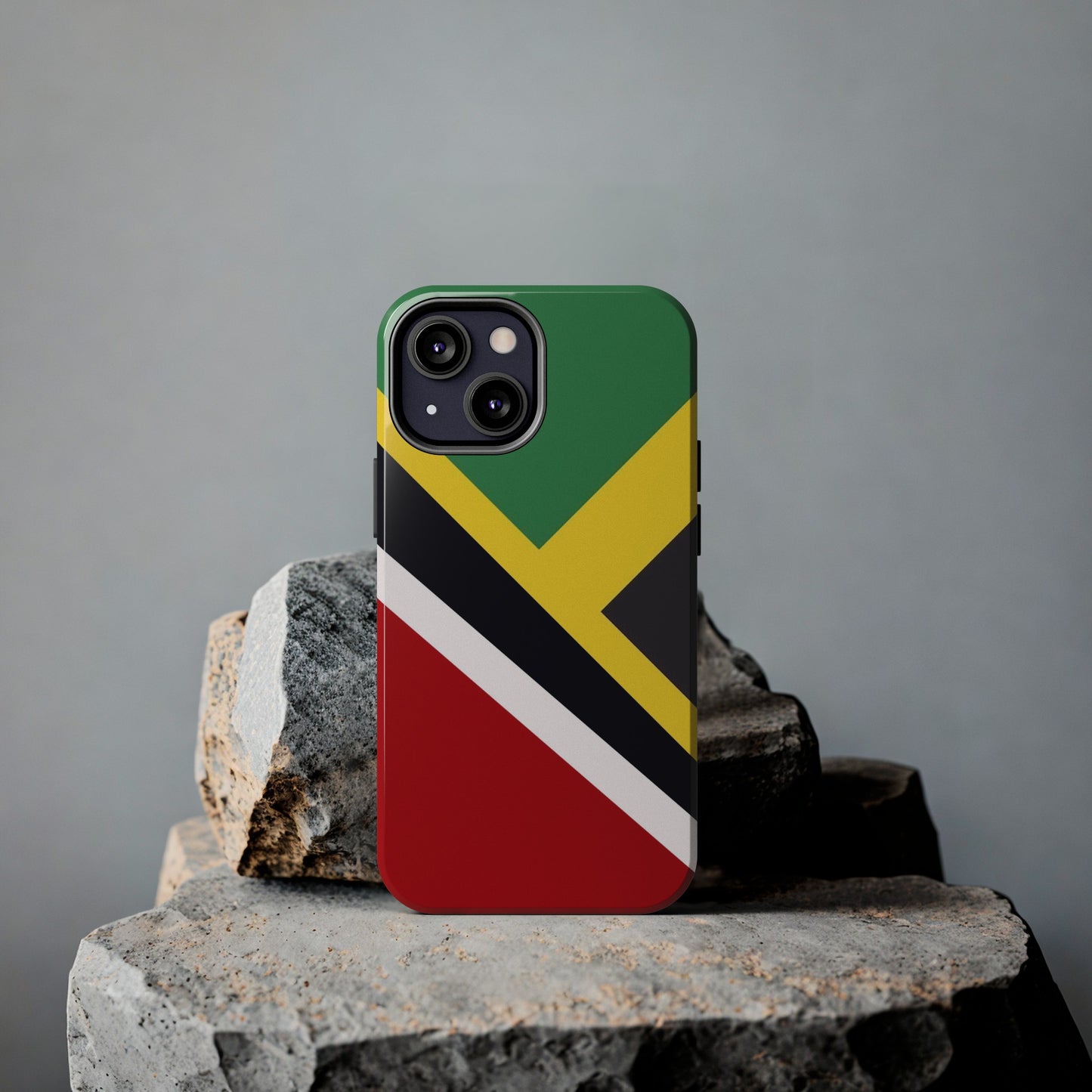 Jamaica Trinidad Flag Jamaican Trini Tough Phone Cases