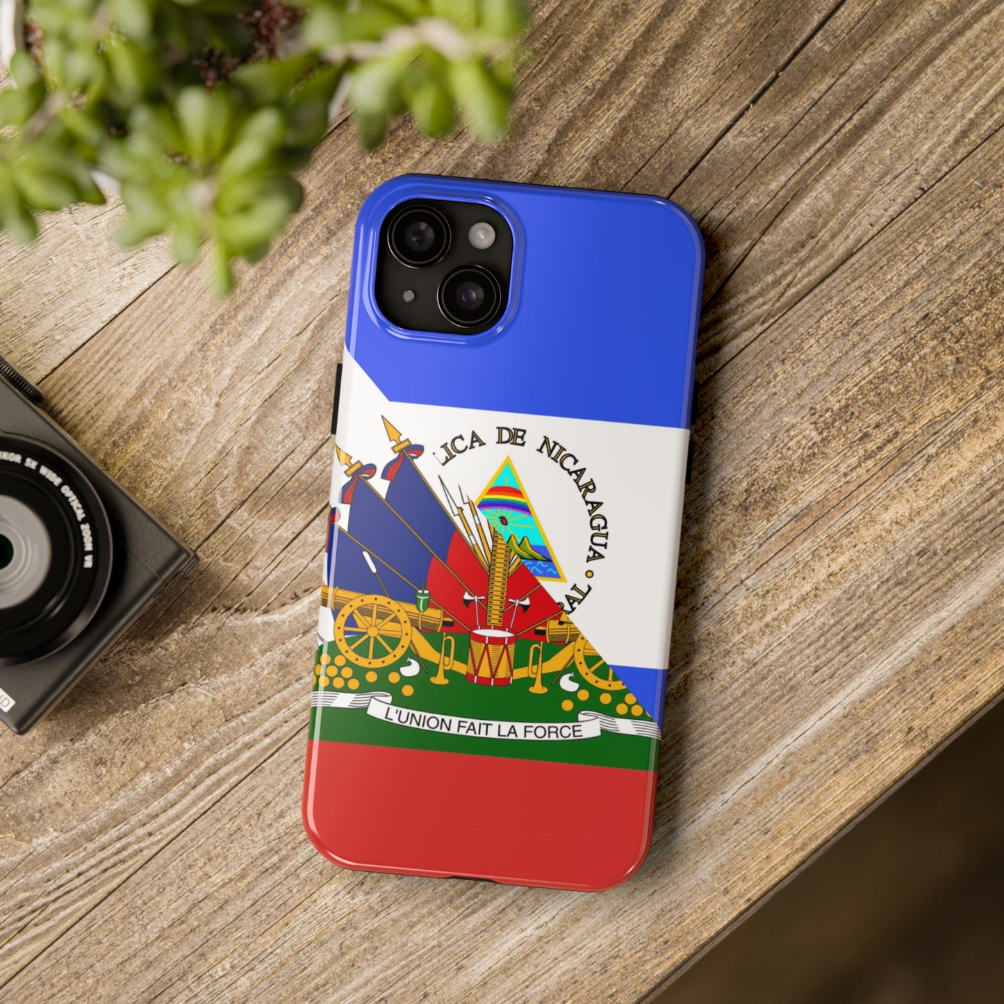 Haiti Nicaragua Flag Haitian Nicaraguan Tough Phone Cases