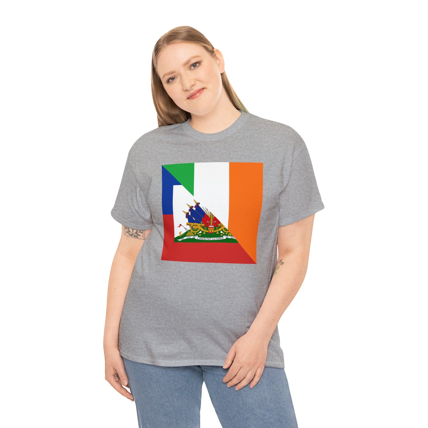 Haitian Irish Flag Half Haiti Ireland T-Shirt | Unisex Tee Shirt