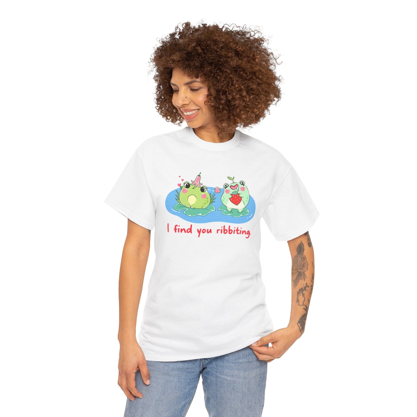 I Find You Ribbiting Frog Pun T-Shirt | Unisex Tee Shirt