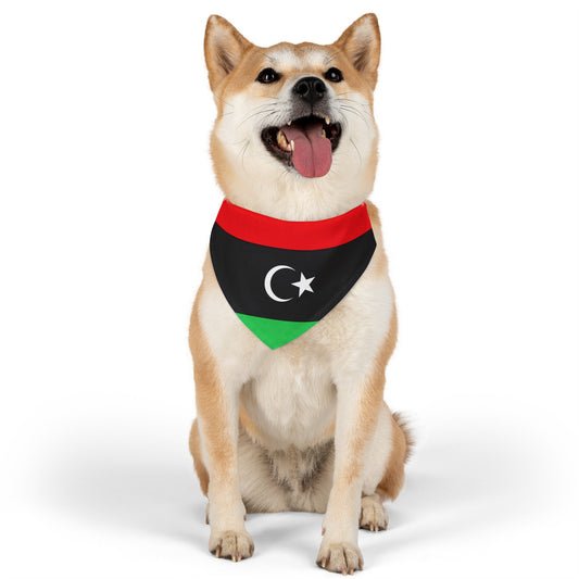 Libya Flag Pet Bandana Collar | Libyan Animal Cat Dog Collar