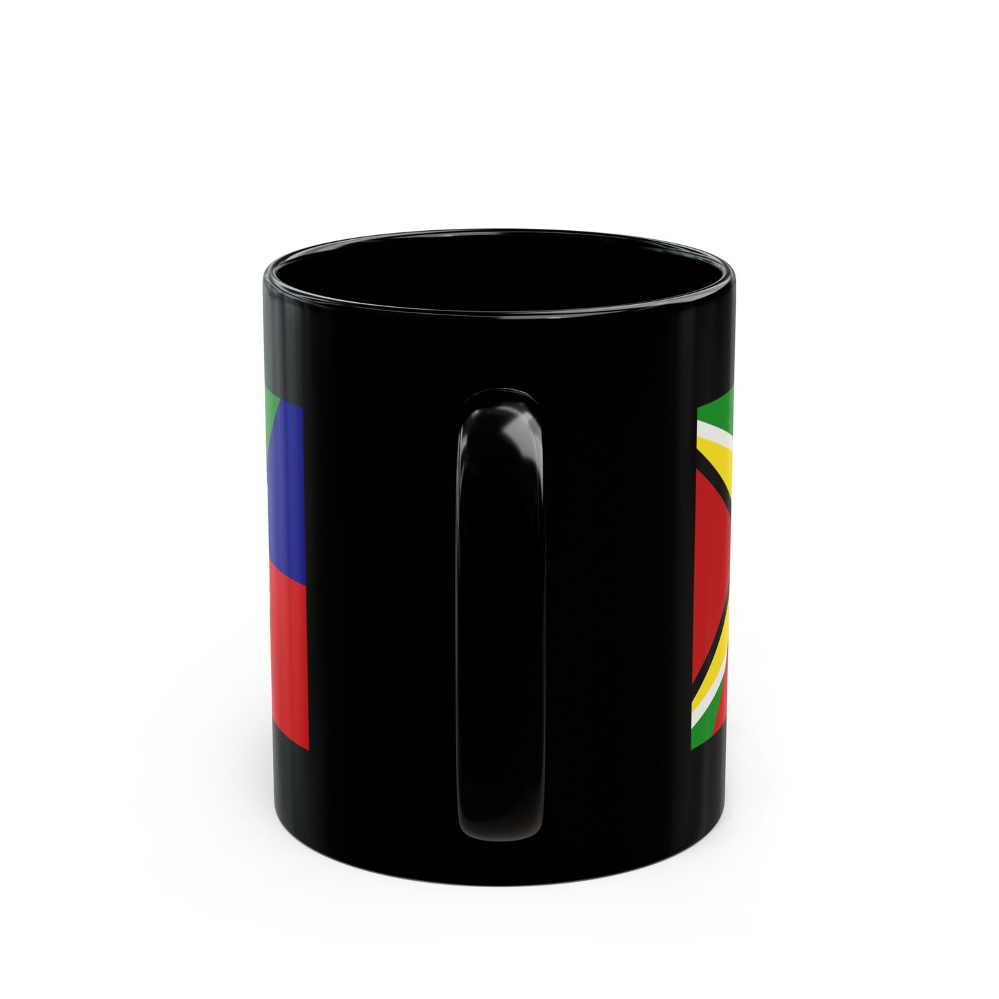 Haiti Guyana Flag Haitian Guyanese Black Mug (11oz, 15oz)