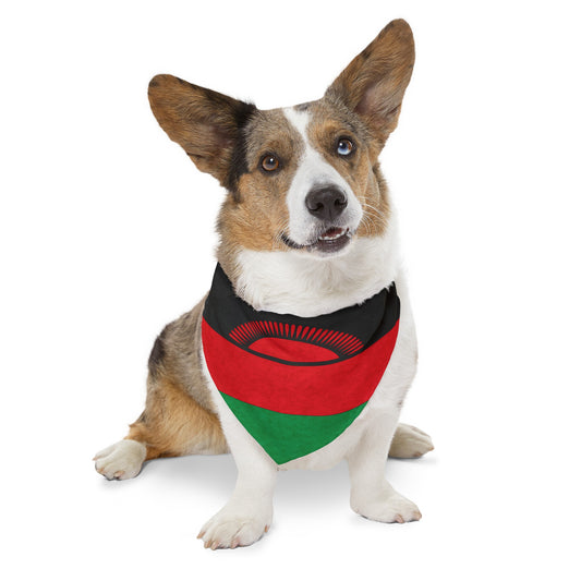 Malawi Flag Pet Bandana Collar | Animal Cat Dog Collar