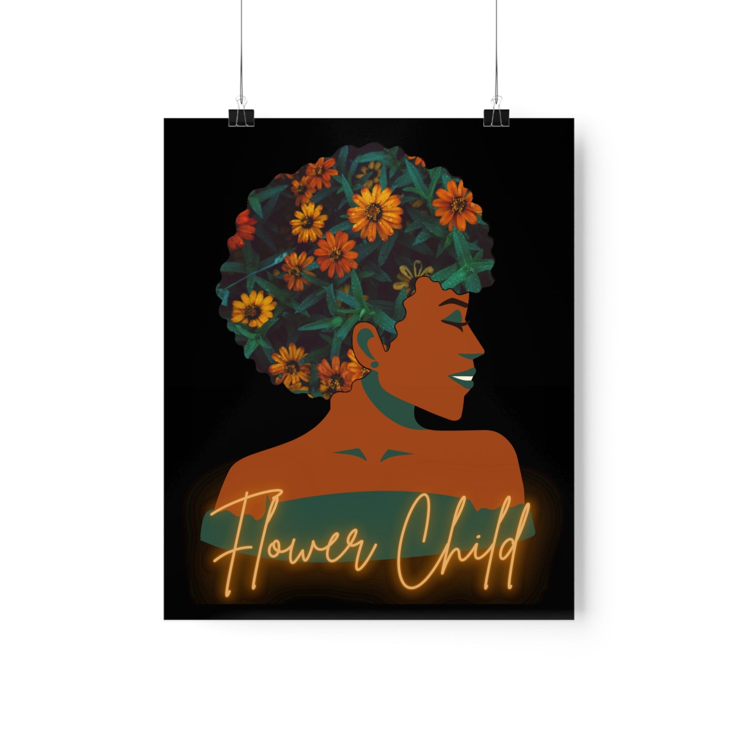 Flower Child |Earth Lady  Premium Matte Poster