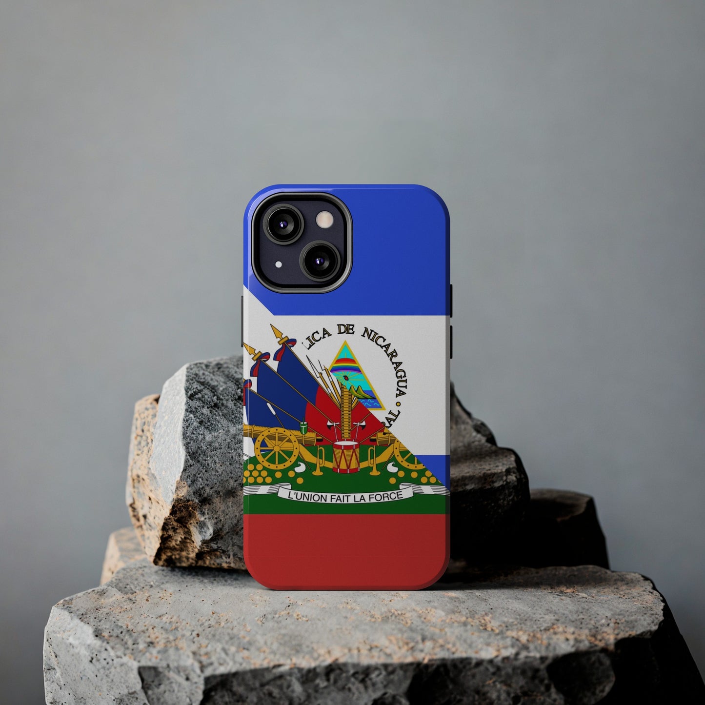 Haiti Nicaragua Flag Haitian Nicaraguan Tough Phone Cases