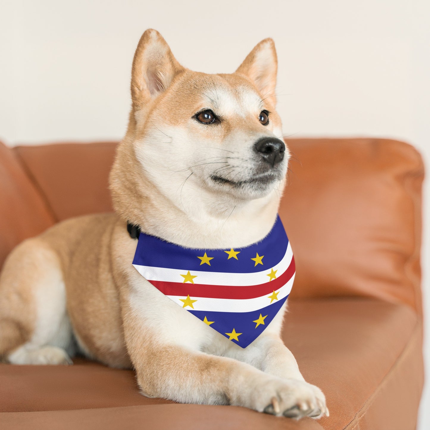 Cape Verde Flag Pet Bandana Collar | Animal Cat Dog Collar Cape Verdean