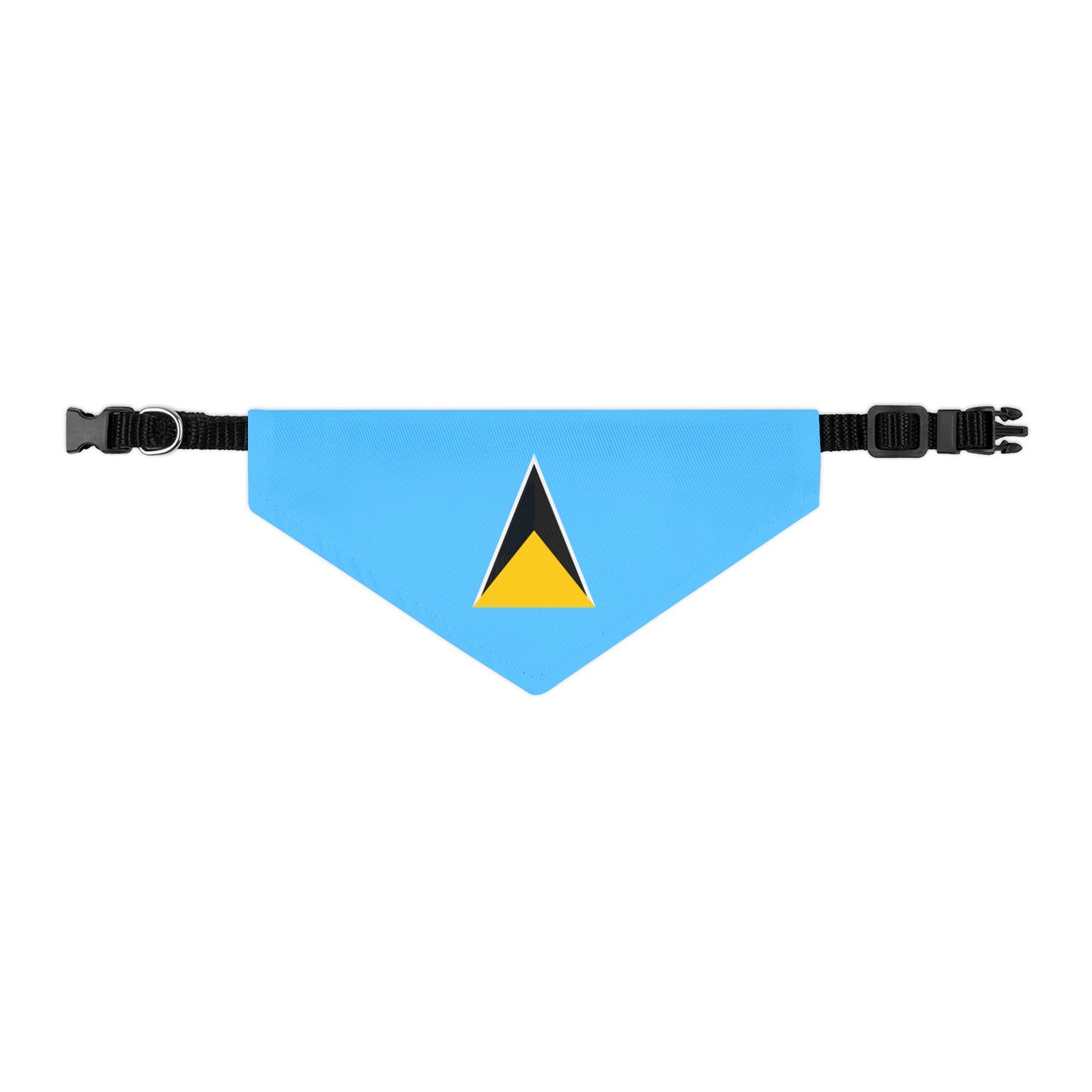 St. Lucian Pet Bandana Collar | St. Lucia Flag Dog Cat Animal