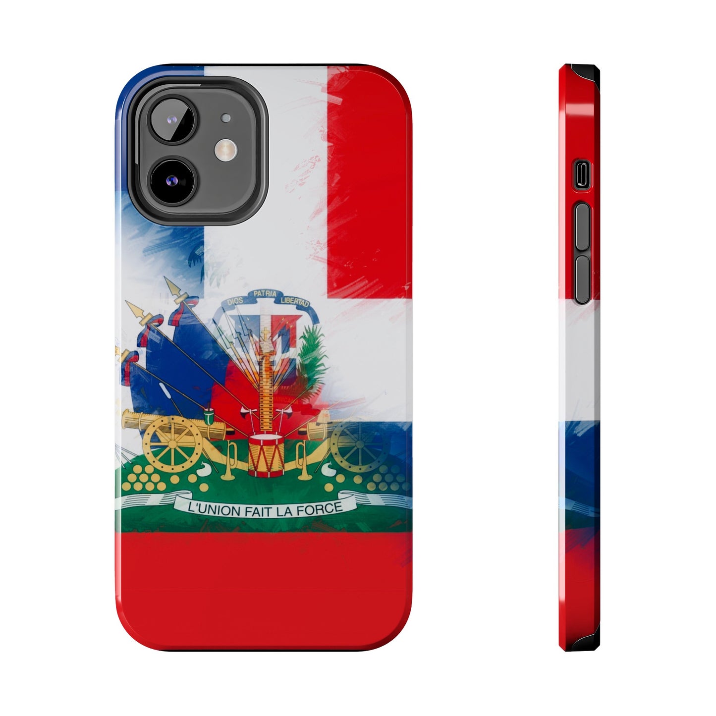 Haiti DR Flag Painted Haitian Dominican Tough Phone Cases