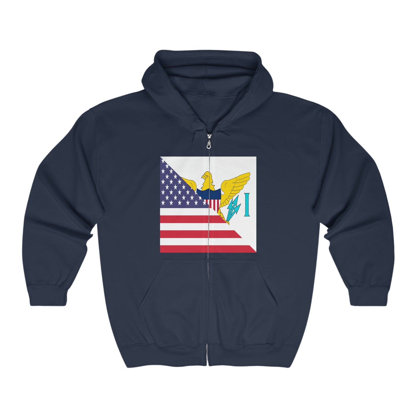Virgin Islands American Flag Virgin Islander Zip Hoodie | Hooded Sweatshirt