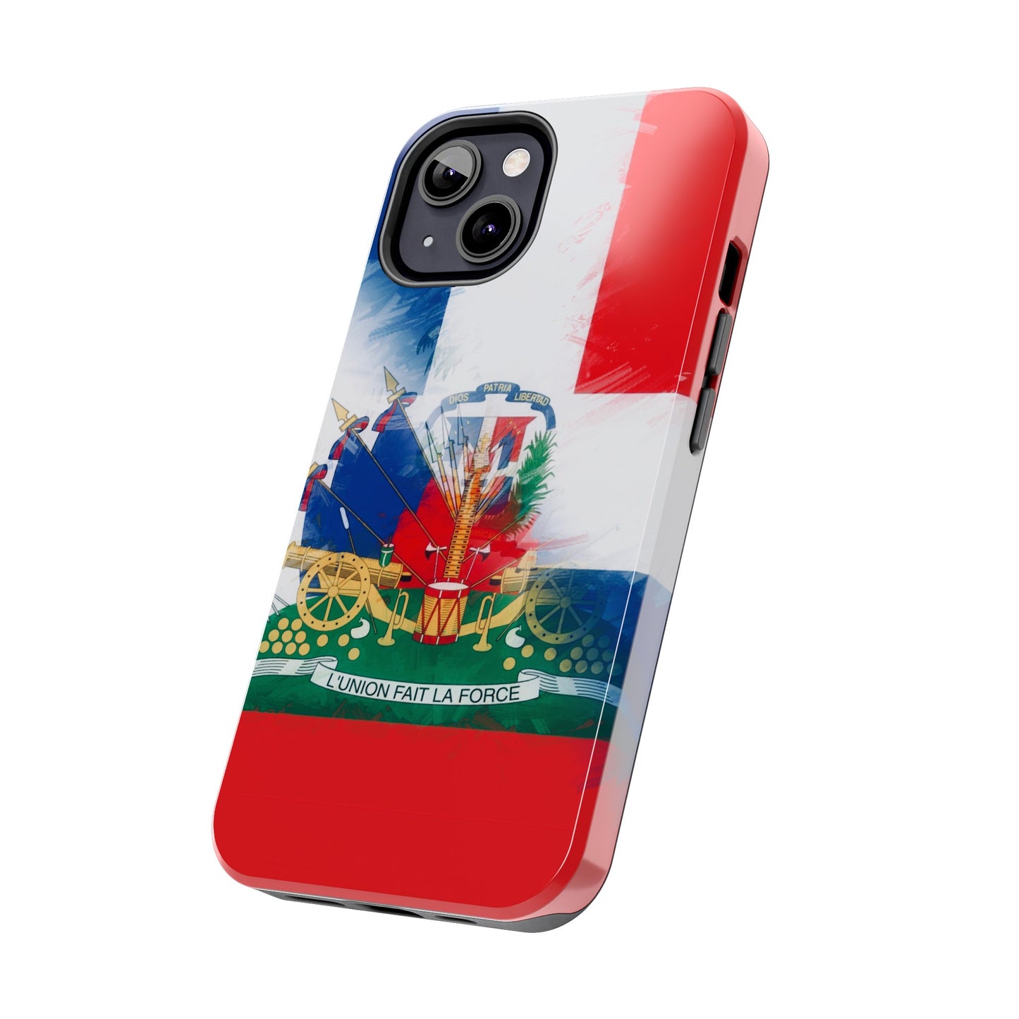 Haiti DR Flag Painted Haitian Dominican Tough Phone Cases